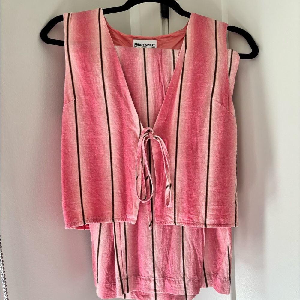 Princess Polly Pink Striped Women's Set